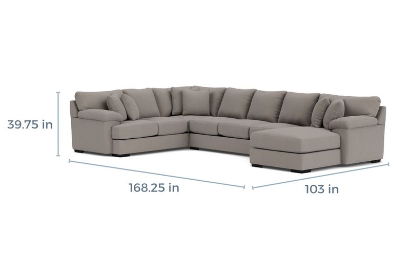Bermuda Tux Sofa Chaise Sectio, 