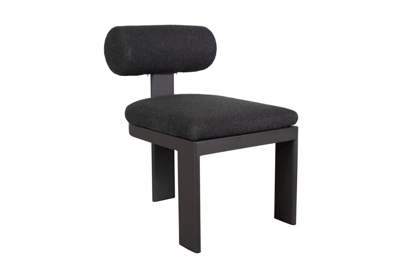Bolster Outdoor Side Chair, SideAngled