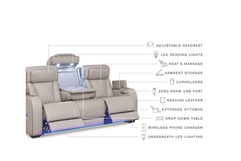 Boyington 2 Power Console Loveseat