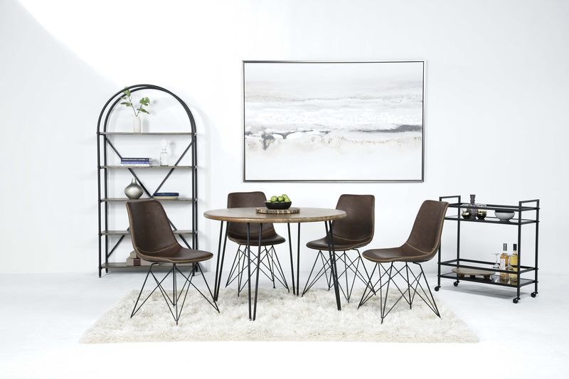 Brennan Round Dining Table & 4, Styled