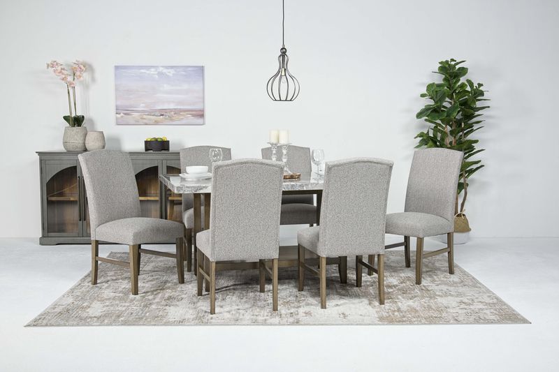 Pub Dining Table & 6 Chairs, Styled