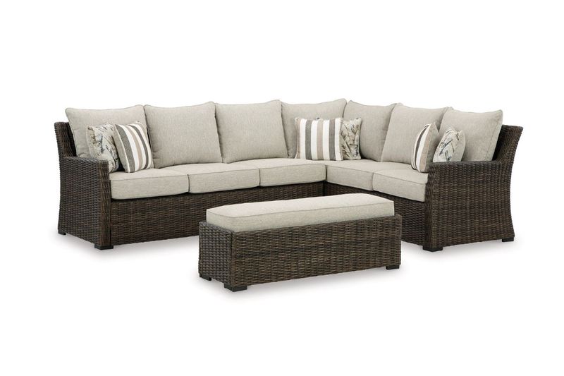 Brook Ranch 3 Piece Patio Sect, Angle Brook Ranch 3 Piece Patio Sect, Angle
