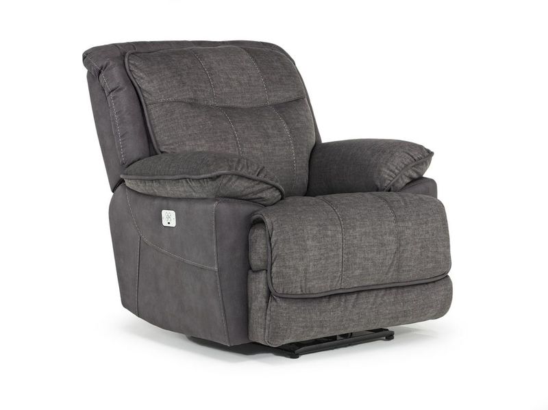 Bubba 2 Power Recliner in Graphite | Recliners | Living Room 