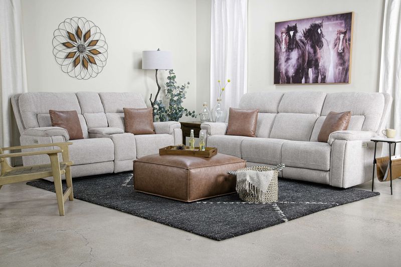 Cannes 3 Power Sofa & Console , Styled Cannes 3 Power Sofa & Console , Styled