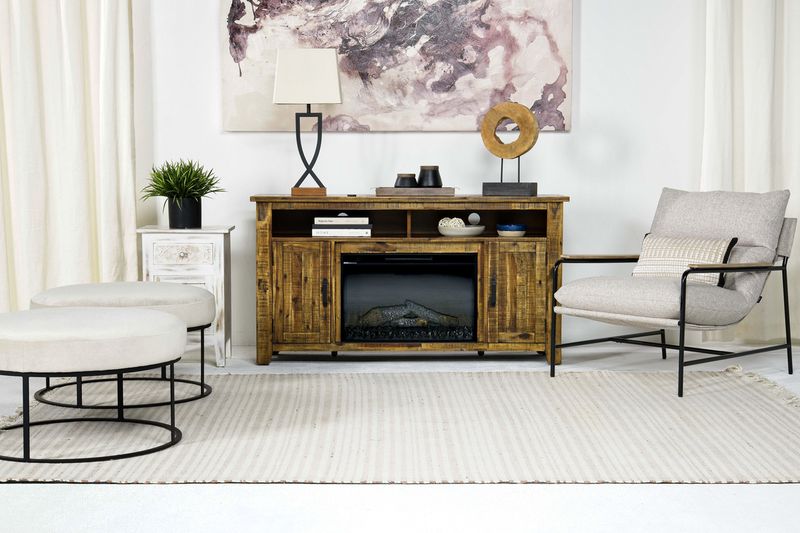 Cannon Valley Fireplace Consol, Styled