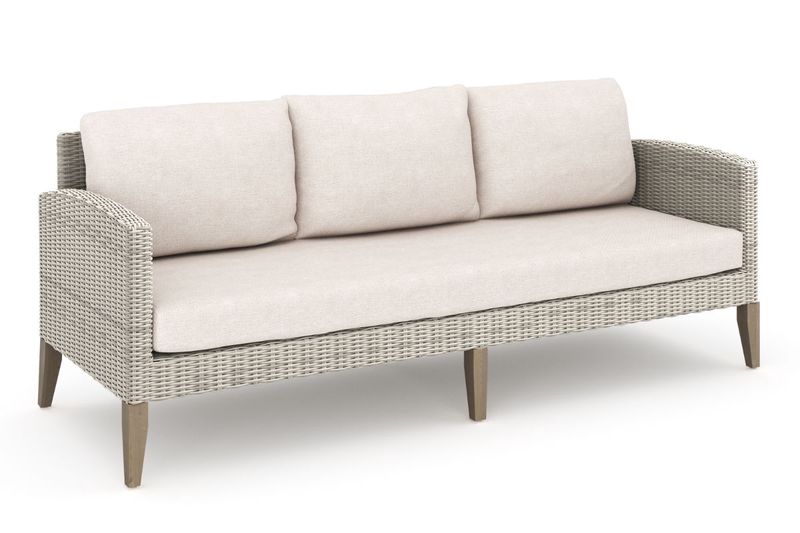 Carezza Patio Sofa & Chair Set, AngledAngle