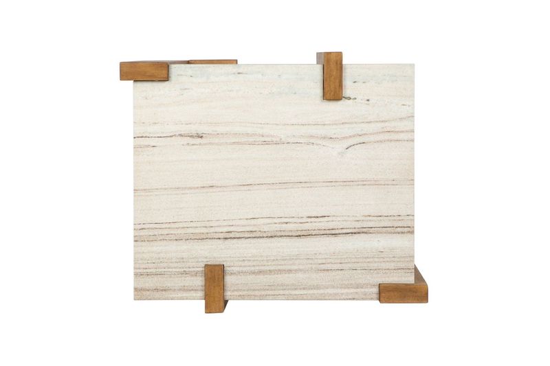Carrington End Table - Honey Wheat