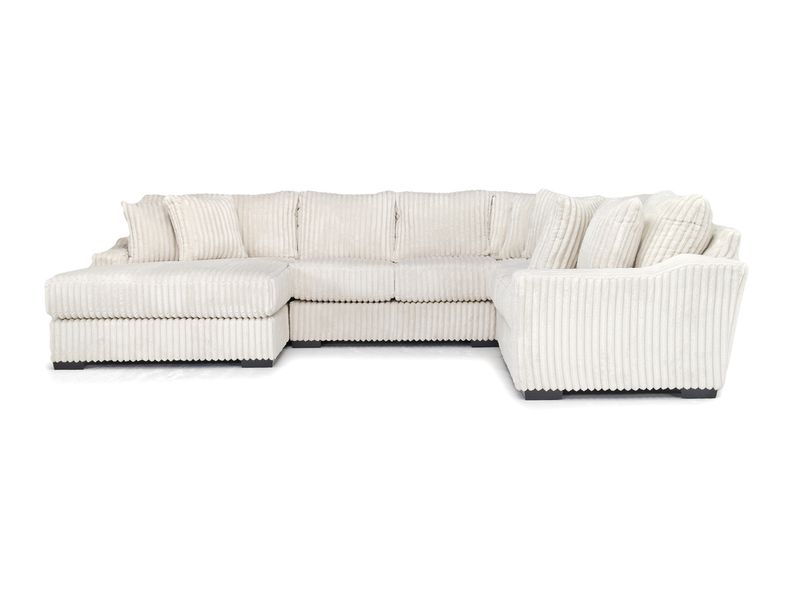 Casper Tux Loveseat Chaise Sec, Front