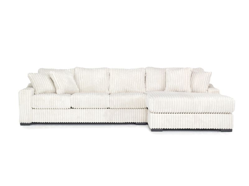 Casper Sofa Chaise Sectional, Front