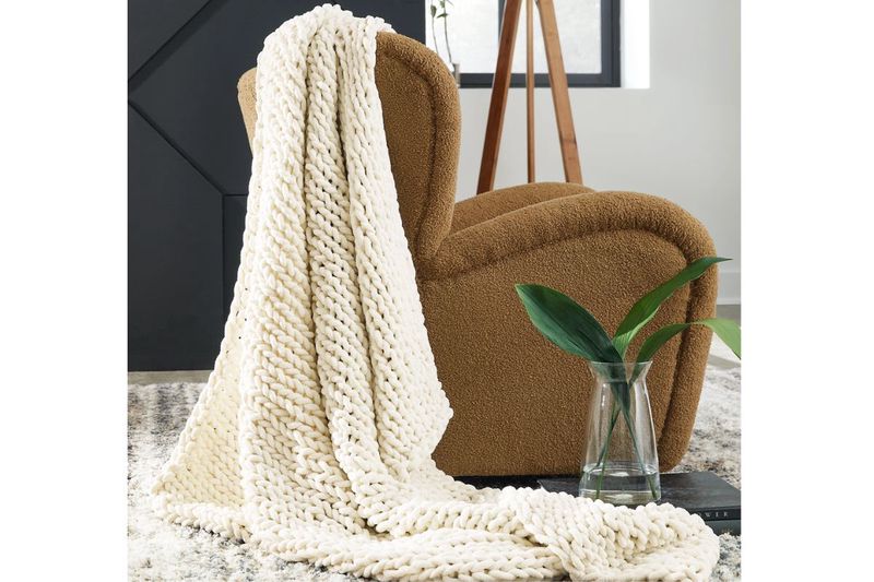 Chaddon Throw Blanket, Styled