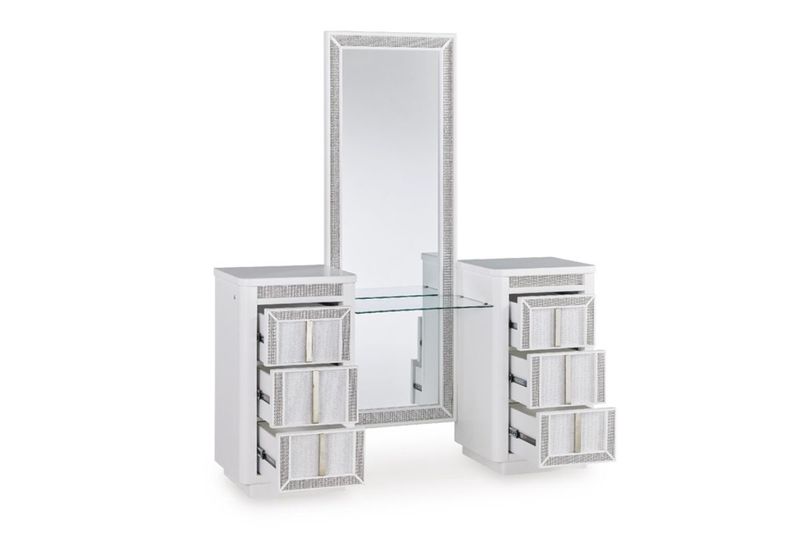 Chalanna Vanity & Mirror, Open