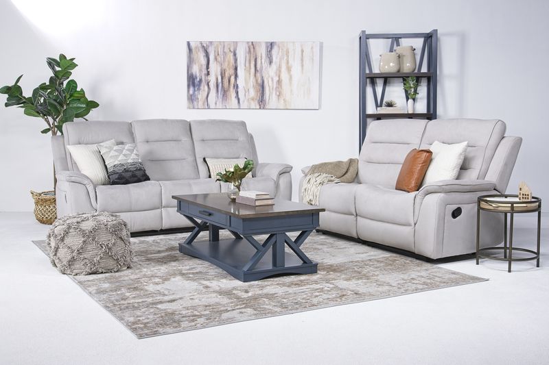 Light gray reclining sofa 2025