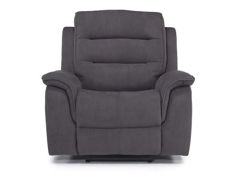 Chanell Recliner in New Nappa Gray | Recliners | Living Room