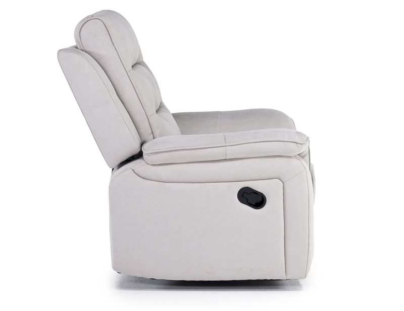 Chanell Recliner in New Nappa Light Gray | Recliners | Living Room