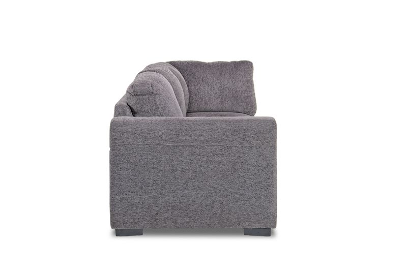 Claire Tux Sofa in Gray, Left Facing, Image 3