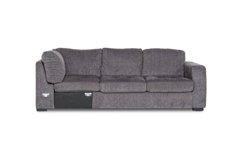 Claire Tux Sofa in Gray, Right Facing, Image 2