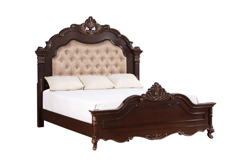 Constantine Upholstered Bed & , Angled