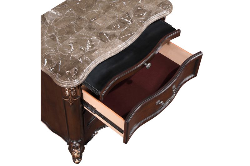 Constantine Upholstered Bed & , Open