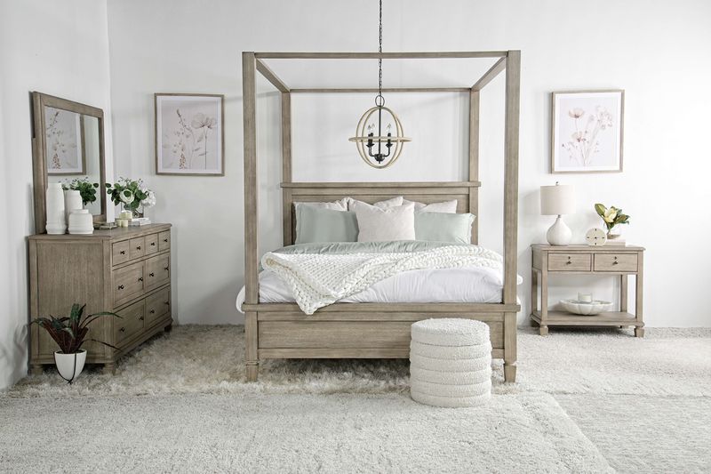 Country Side Canopy Bed & Dres, StyledSide