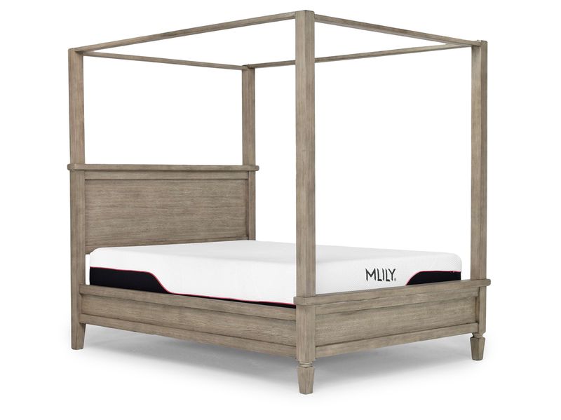 Country Side Canopy Bed & Dres, AngledSideAngle