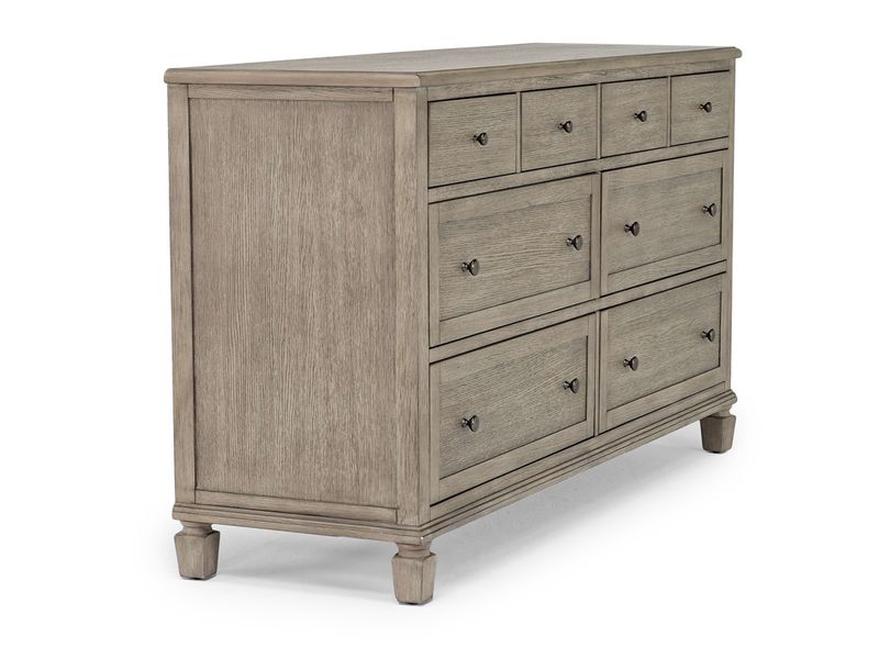 Country Side Canopy Bed & Dres, AngledSideAngle