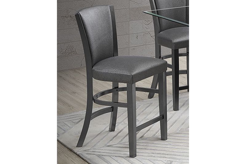 Platina Counter Height Stool in Glitter Gray