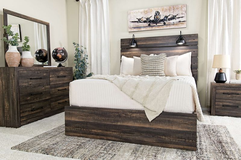 Dallas Panel Bed & Dresser & M, Dallas Panel Bed & Dresser & M,