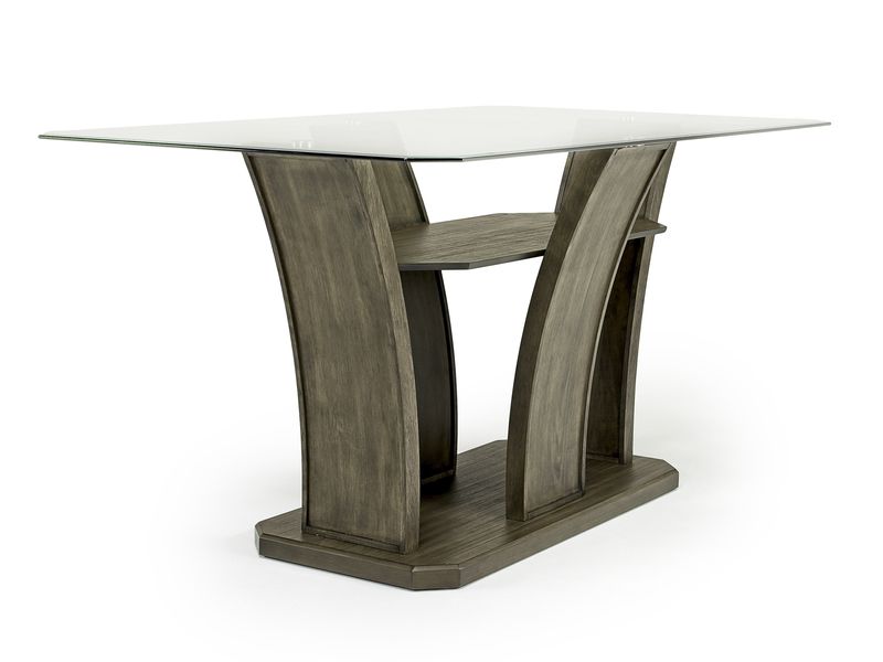 Dapper Counter Height Dining Table & 4 Stools in Gray, Image 2