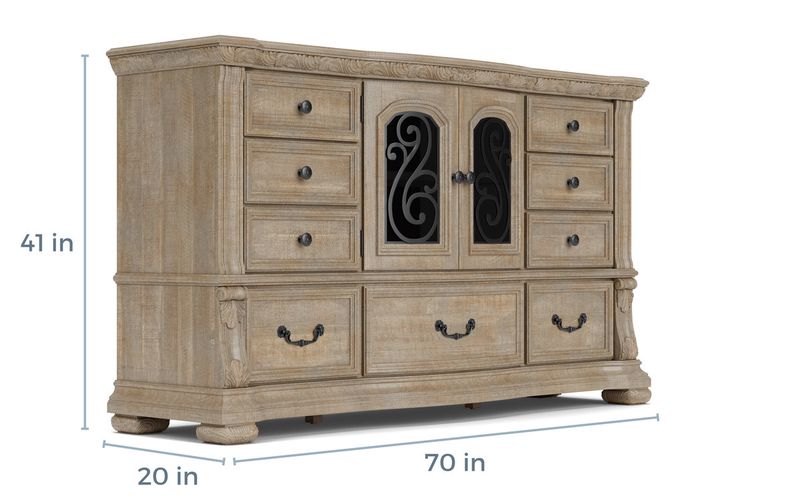 Durango Panel Bed & Dresser & , 