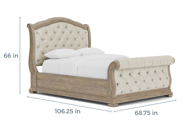 Durango Upholstered Sleigh Bed, 