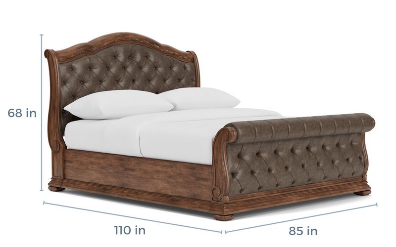 Durango Upholstered Sleigh Bed, 
