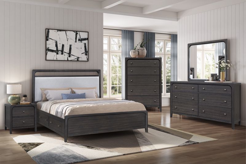 Easton Storage Bed & Dresser &, Styled Easton Storage Bed & Dresser &, Styled