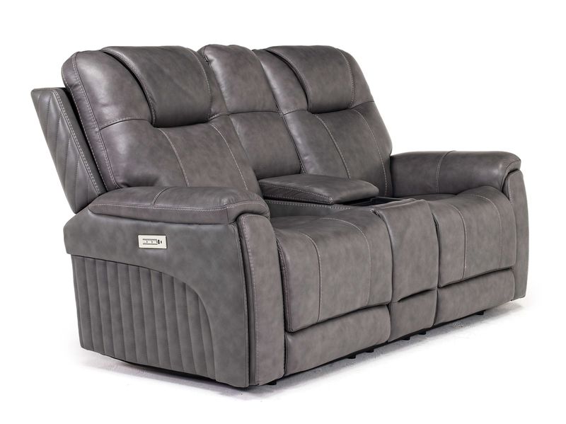 Echo 3 Power Console Loveseat, Angle