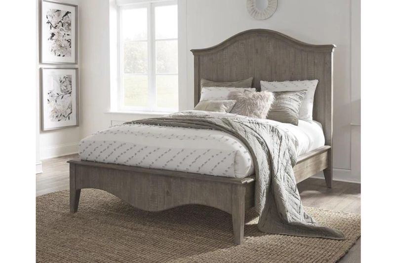 Ella Arch Panel Bed, Styled