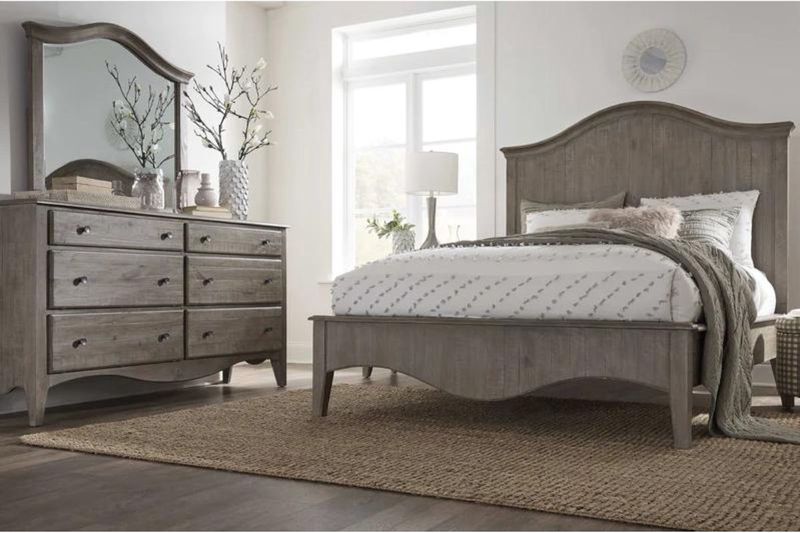 Ella Arch Panel Bed, Styled