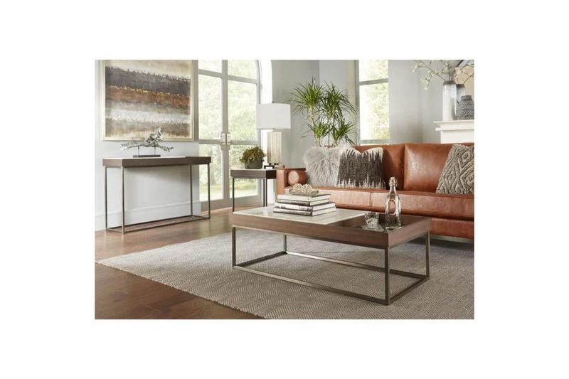 Ennis Sofa Table, Styled