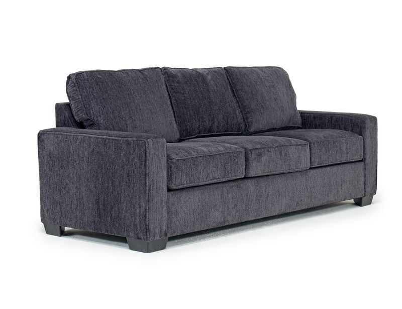 Boise U-Shape Plush Velour Fabric Corner Sofa In Cosmic