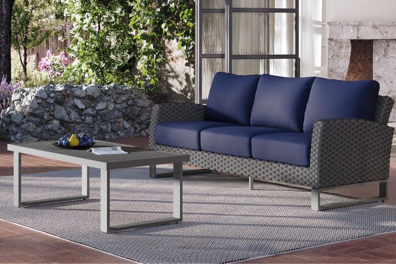 Fiji Patio Sofa, Styled