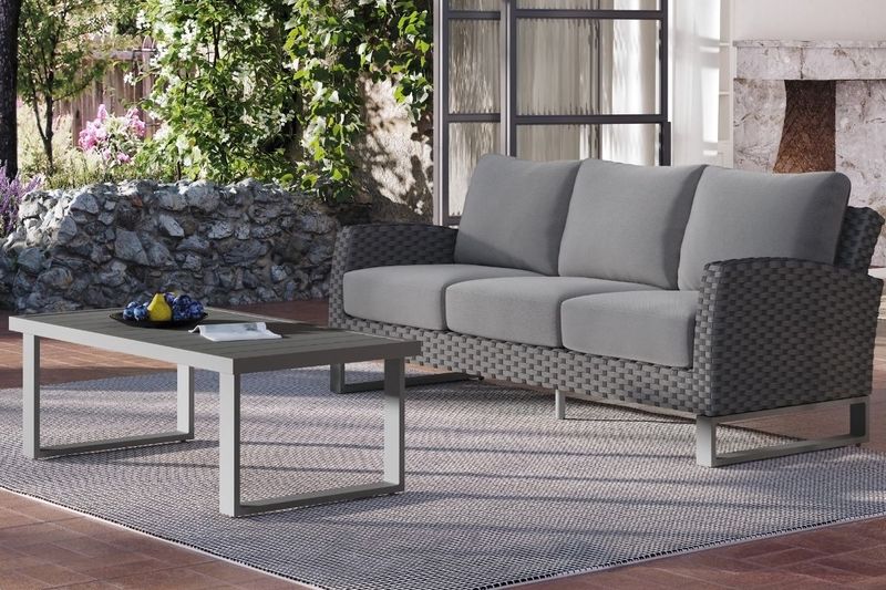 Fiji Patio Sofa, Styled