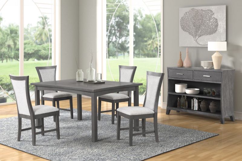 Flair Dining Table & 4 Chairs, Styled