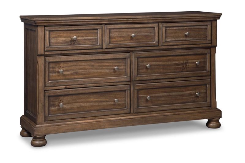 Flynnter Panel Bed & Dresser &, Angle