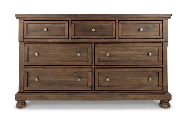 Flynnter Panel Bed & Dresser &, Front