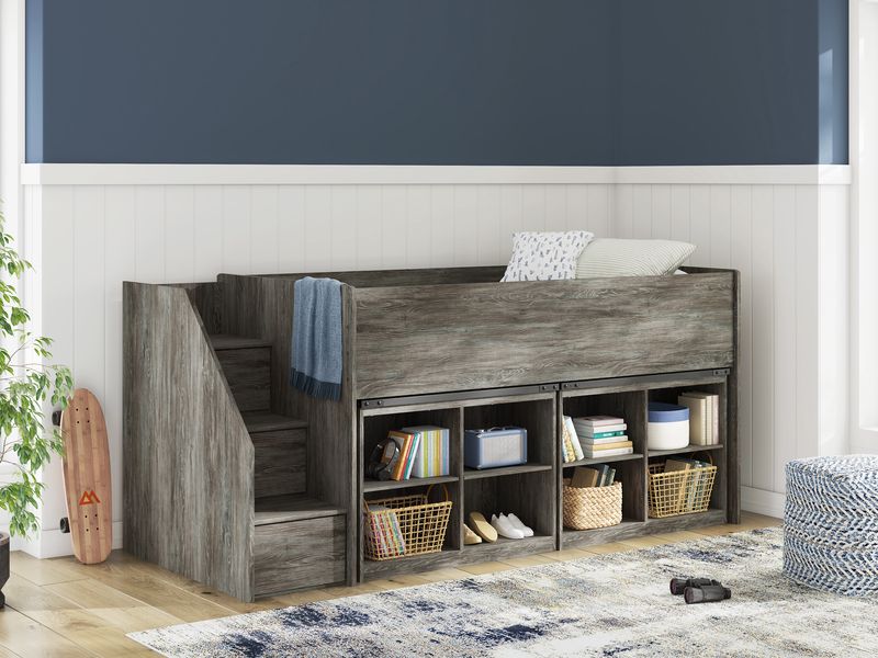Frandern Loft Bed, Styled