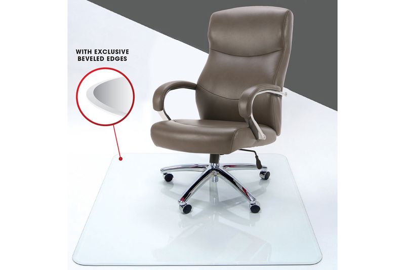 Metalix glass chair mat sales