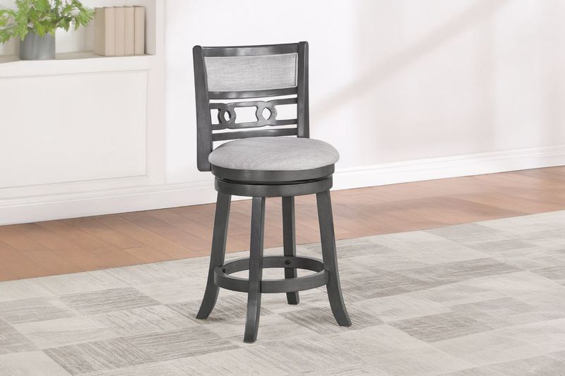 Gia Counter Height Stool, Styled
