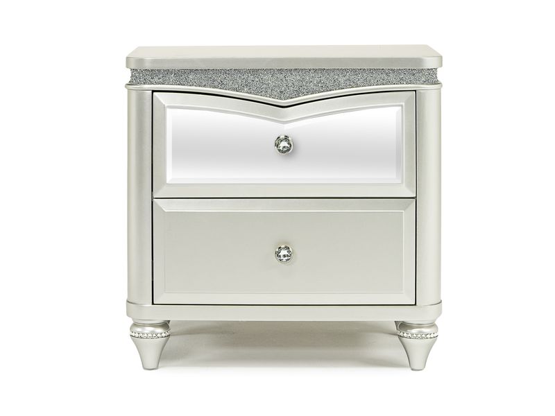 Glendale Nightstand in Platinum, Image 2