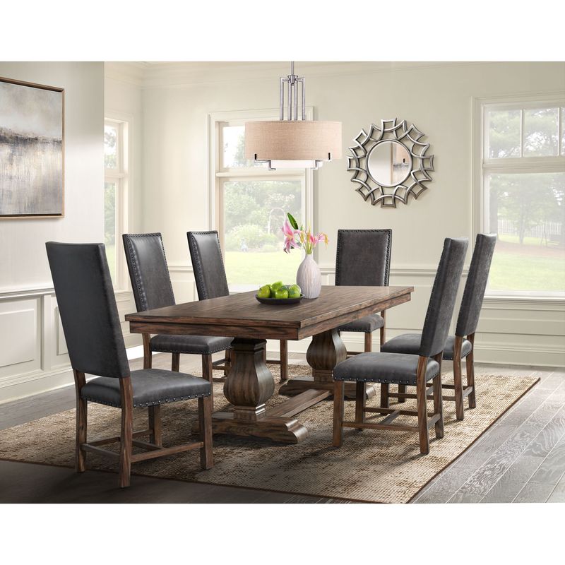 Gramercy Dining Table & 6 Chai, Back Gramercy Dining Table & 6 Chai, Back