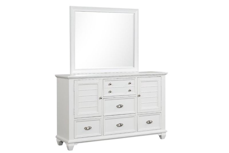 Jamestown Panel Bed & Dresser , Angled