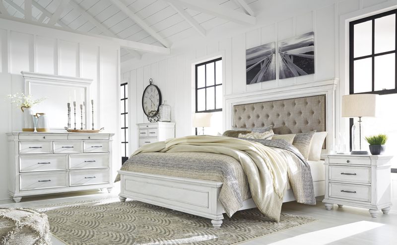 Kanwyn Upholstered Panel Bed &, Styled