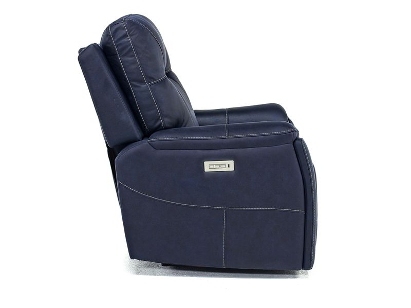 Kingston 3 Power Recliner in Ocean Blue | Recliners | Living Room